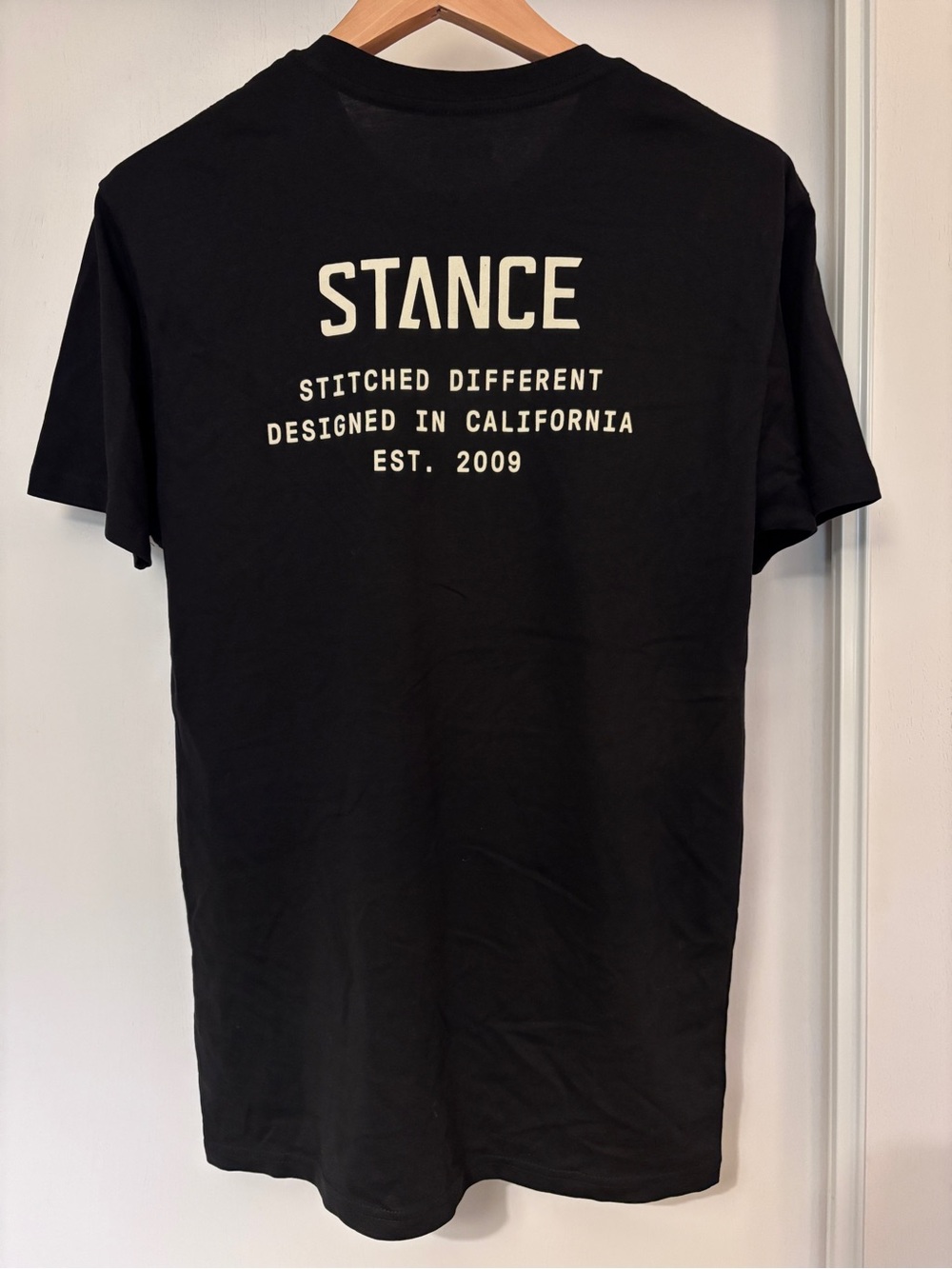 Stance Mens T shirt Black Size Large  Elevated Streetwear Skate Unisex Crewneck